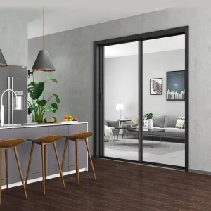 Customized Modern Style Aluminum Sliding Door for Kitchen, Living Room, and Supermarket Interior