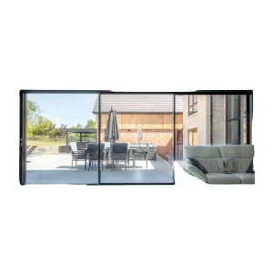Customized Modern Villa Aluminum Alloy Tempered Glass Waterproof Panoramic Sliding Door