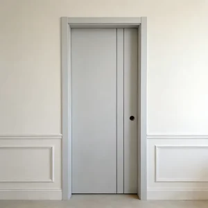 Customized Modern White Waterproof Wooden Slab Door for Bedroom, Hotel, Apartment, or Villa