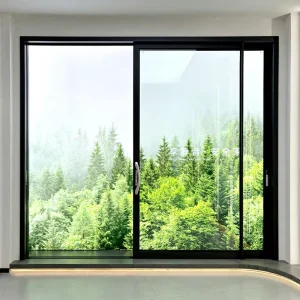 Customized Narrow Frame Aluminum Sliding Door with Tempered Glass