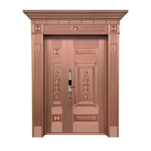 Customized Non-Standard Modern Copper Front Door for Houses
