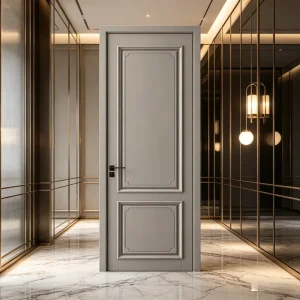 Customized Painted Water-Resistant Modern Composite Single Swing Door for Bedroom and Entrance