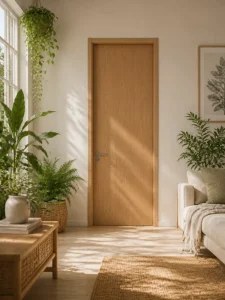 Customized SPC Interior Door for Bedroom, Living Room, Apartment, and Hotel