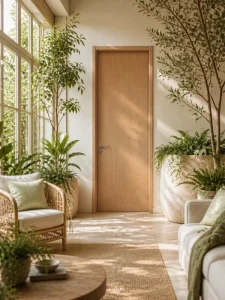 Customized SPC Interior Door with Color Options for Bedroom, Living Room, Apartment, and Hotel