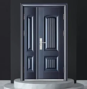 Customized Security Fireproof Stainless Steel Front Entry Door with Finished Surface for Apartment Hotel & Villa