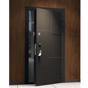 Customized Size Security Entrance Doors Exterior Residential Entry Doors Thermal Insulation Anti-Theft Front Pivot Doors
