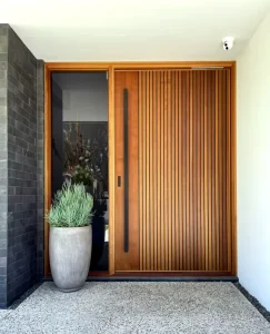 Customized Solid Wood Exterior Front Entry Door