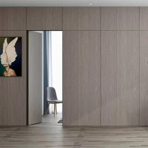 Customized Solid Wood Interior Room Hidden Door Modern Hidden Wall Flat Mounted Frameless Invisible Door