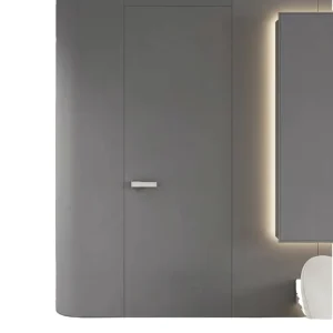 Customized Solid Wood and Aluminum Hidden Interior Door with Push-Pull Opening and Waterproof Finish