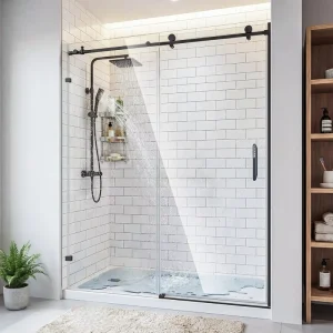 Customized Square Frameless Sliding Transparent Tempered Laminated Glass Door and Window for Hotel Bathrooms
