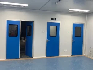 Customized Stainless Steel PVC Windproof Side-Opening Hospital Negative-Pressure Clean Room Door