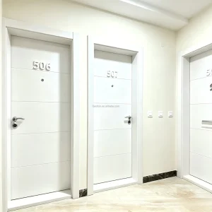 Customized UL EN Approved Fireproof Wooden Door, 30/60/90 Minutes, Office School