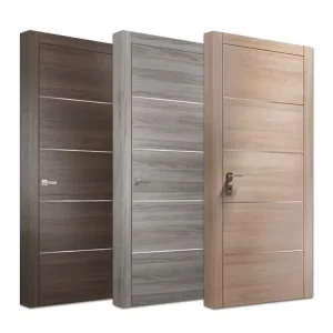 Customized Waterproof Interior PVC WPC Bedroom Door for Houses
