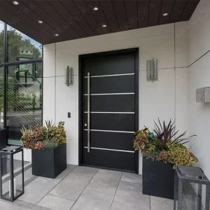 Customized Wooden Pivot Entrance Door for Modern Villa
