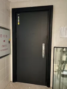 Dark Color Polished Carved 4 MM Double Face Aluminum Door for Entrance