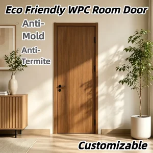 Deformation-Resistant WPC Flush Waterproof Termite-Proof Interior Door for Malaysia Hotels