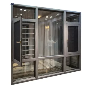 Design Windows EUR Style Aluminium Swing Aluminum Germany Glass Window European Wood Crate Aluminum Windows and Doors