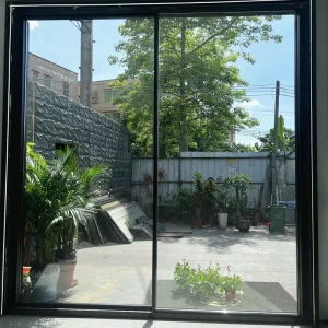 Detachable Stainless Steel Insect Screen Glass Sliding Door with Silent Roller System for Entry, Villa and Hotel