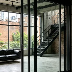 Direct Sale Aluminum Alloy Panoramic Sliding Doors Weatherproof Double Glazed for Coastal Villa