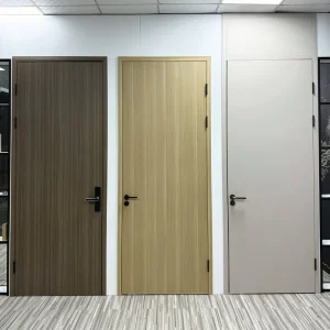 Doors Wood Veneer Molded Door Soundproof Interior Solid Core Wood Door Hotel Apartment Door