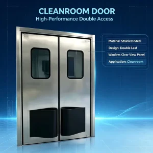 Double-Acting Impact-Resistant Traffic Swing Door for Restaurant Kitchens and Workshops