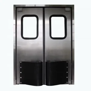 Double-Action Anti-Impact Two-Way Traffic Swing Door for Kitchens and Convenience Stores