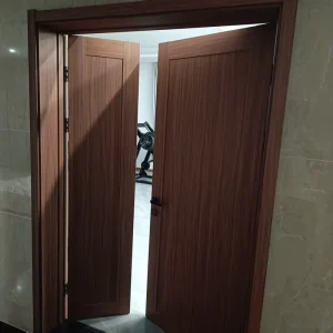 Double Film-Covered Door Robust Frame Wear Resistant Residential Engineering Project