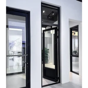 Double-Glass Aluminum Casement Doors for Exterior and Interior House Use