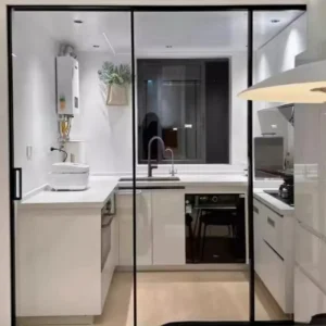 Double-Glazed Aluminum Alloy Narrow-Frame Sliding Door Patio Partition for Balcony