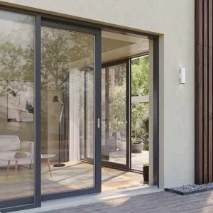 Double-Glazed Aluminum Sliding Door, High Glass, Bedroom, Interior and Patio, Heavy Duty, Multi-Panel