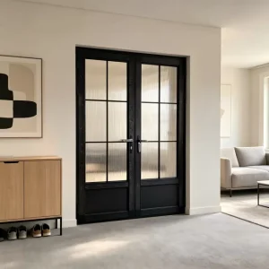 Double-Glazed Aluminum Swing Door