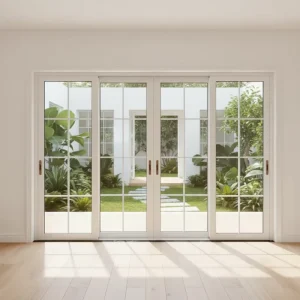 Double-Glazed Tempered Safety Glass Sliding Doors, Modern Minimalist Frameless, for Bedroom, Apartment, Patio, or Balcony