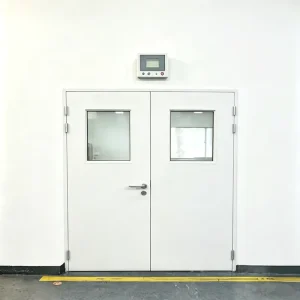 Double-Layer Metal Steel Fireproof Door, 2-Hour Fire Rating, Insulated Safety Exit Door