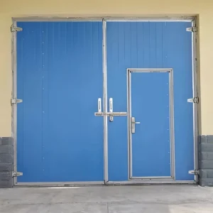 Double-Leaf Industrial Swing-Hinged Door for Factory Warehouse Logistics Center