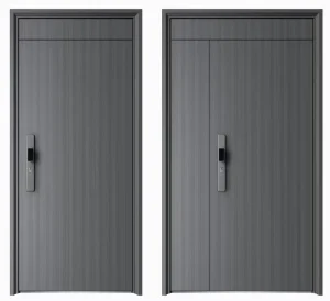 Double Metal Security Door with Smart Lock