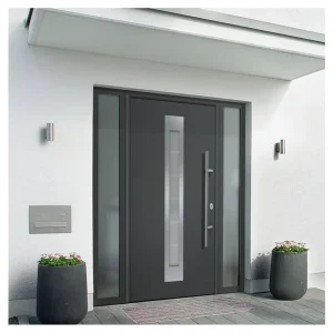 Double Open Aluminum Entry Door Explosion Proof Anti Pry Main Gate for Villa Self Built House