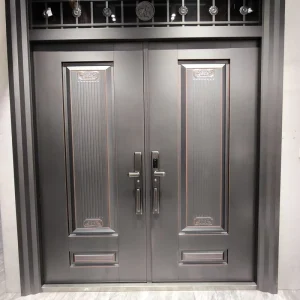 Double-Opening High-Security Steel Anti-Theft Door for Villa Main Entryway