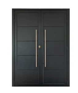 Double-Panel Aluminum Entry Door Without Glass