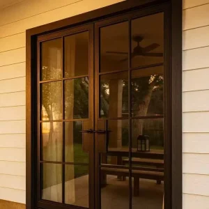Double Swing French Exterior Gate Doors for Kitchen or Home