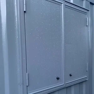 Double Swing Leaf Steel Door for Shipping Container Window Shutter