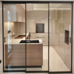 Durable Aluminum Interior Sliding Kitchen Doors with Scratch Resistant Surface for Frequent Use