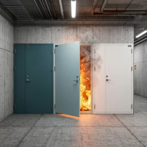 Durable Fireproof Steel Door with Full Accessory Set Tailor-made for Real Estate and Commercial Interior Projects