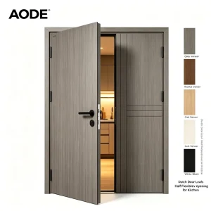 Dutch Door Leaf and Half Steel Wood Composite Interior Door Soundproof Internal Door for Kitchen