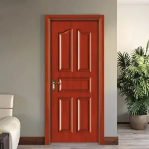 Eco-Friendly Oak Solid Wood Anti-Theft Manual Door Modern Finished Painted for Home Office Bathroom Bedroom