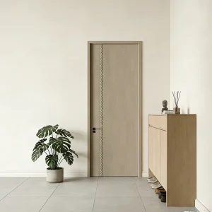 Eco-Friendly Soundproof CPL Paint-Free Interior Swing Door for Living Room, Bedroom, Villa, Apartment, and Hotel