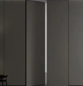 Eco-Friendly Waterproof Wooden Interior Room Partition Door with Powder Coating