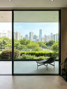 Electric Aluminum Alloy Smart Motorized Energy-Efficient Sliding Glass Door