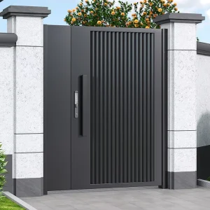 Electric Aluminum Swing Gate for Garden Modern House Yard Entrance