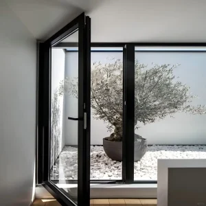 Energy-Efficient Aluminum Inward-Opening Swing Door for Green Building Projects
