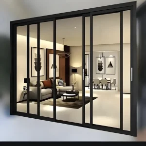Energy-Saving Broken Bridge Aluminum Sliding Door with Heat-Insulating Double Glazing for Hotel and Apartment Use